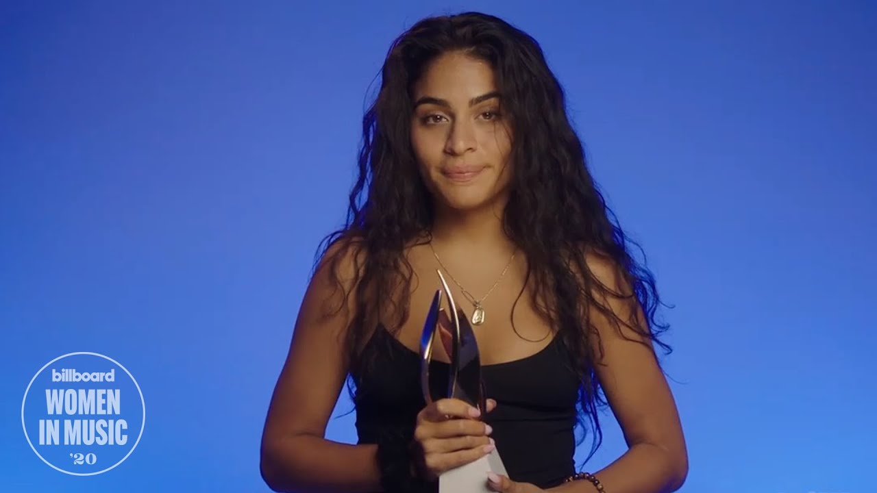 Jessie Reyez Accepts the American Express Impact Award at Billboard's Women In Music