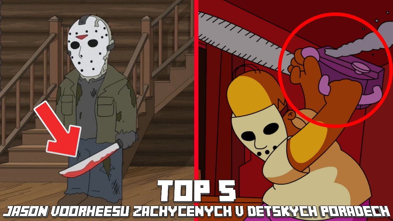 TOP 5 - JASON VOORHEESŮ ZACHYCENÝCH V DĚTSKÝCH POŘADECH