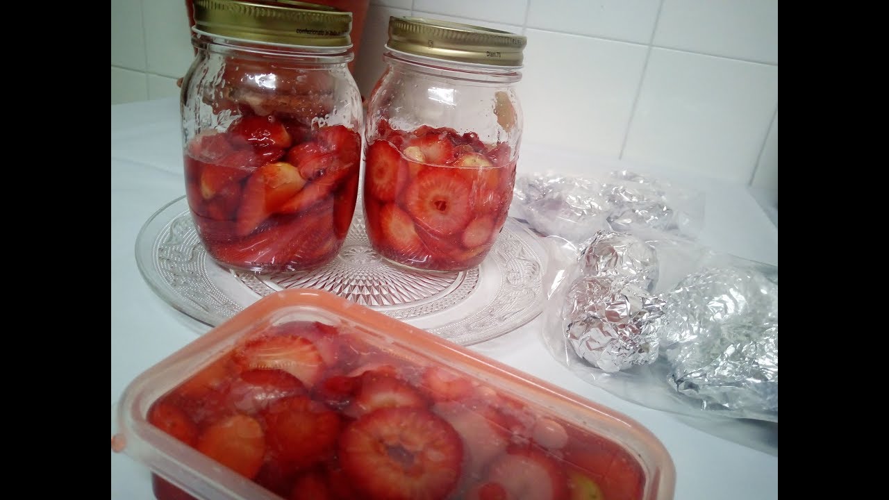 FRUTILLAS(fresas);COMO CONGELAR Y EN ALMIBAR(facilisssssimo)