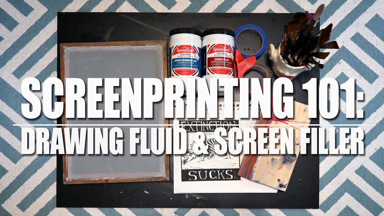 How to Use Drawing Fluid & Screen Filler | Screenprinting 101