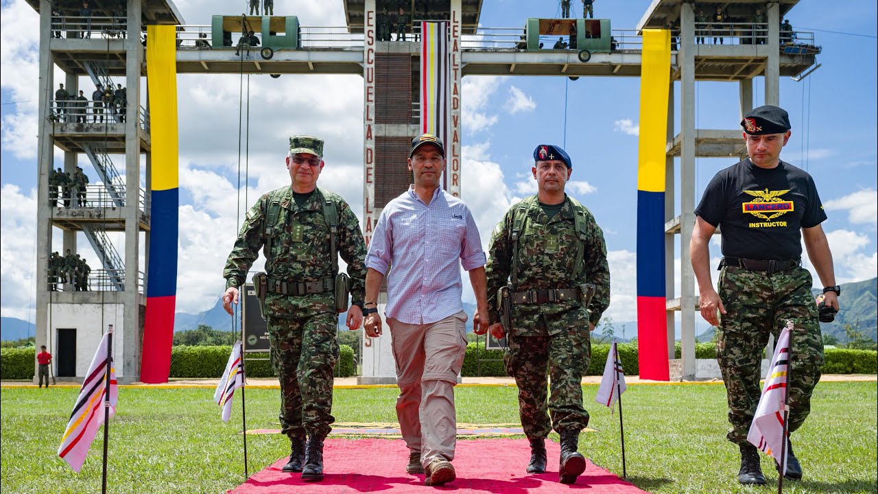 Ministro Pedro Sánchez exalta labor de los soldados del Ejército Nacional desde Tolemaida