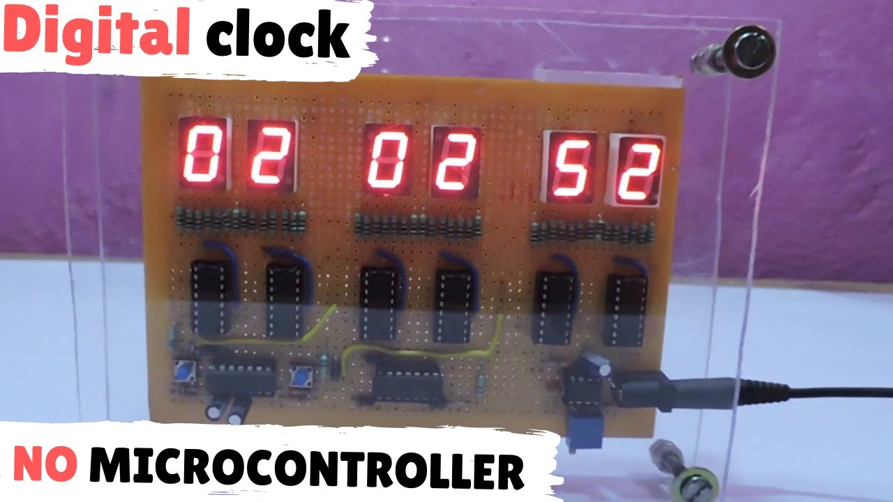 [DIY]digital clock from digital logic [without Microcontroller]