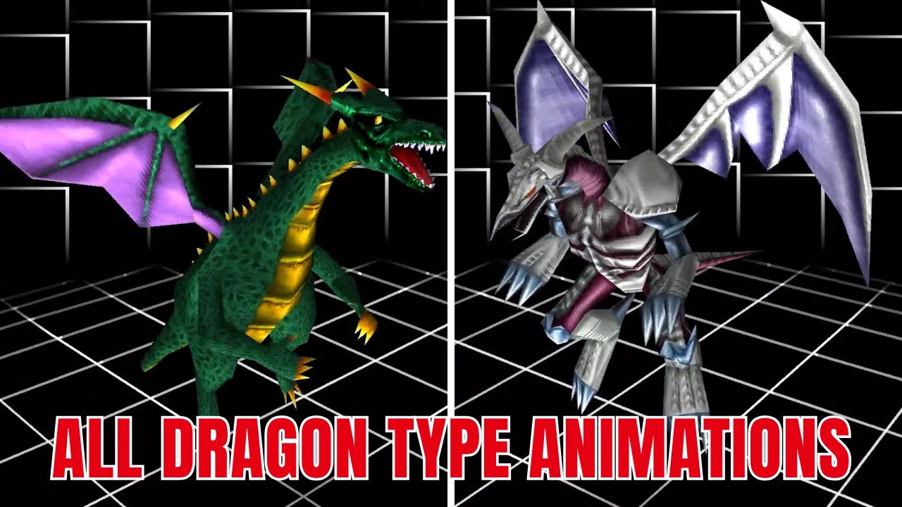 All 32 Dragon-Type Attack Animations [4K] - Yu-Gi-Oh! Forbidden Memories