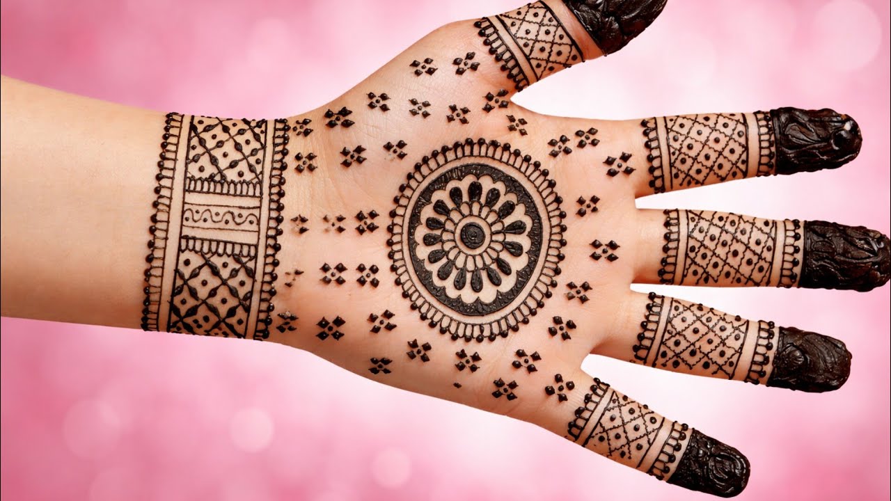 sarswati puja 🙏Special Front Hand  Mehndi Designs । Mehndi ka Design। Simple Mehndi Designs। Mehndi 