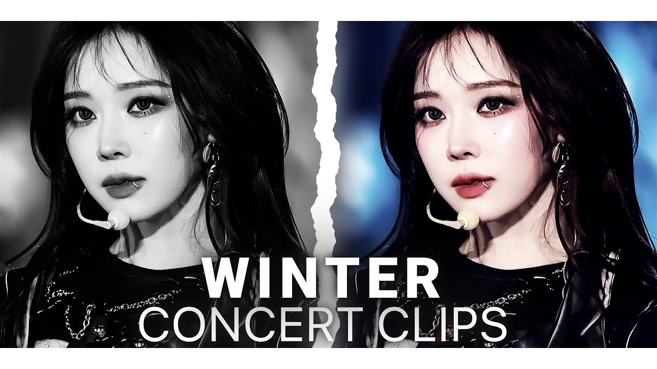 「4k」 aespa winter most popular hot concert clips
