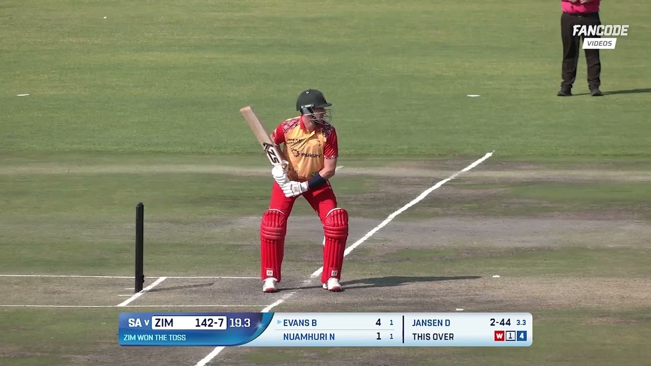 South Africa vs zimbabwe match highlights DeWalt brawis blast knock 75 off 32 