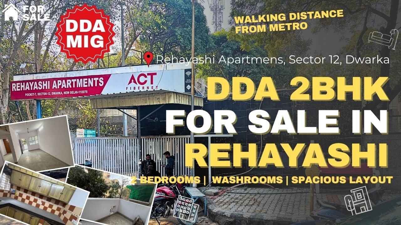Продается 2-комнатная квартира DDA MIG в жилом комплексе Rehayashi Apartments, сектор 12, Дварка....