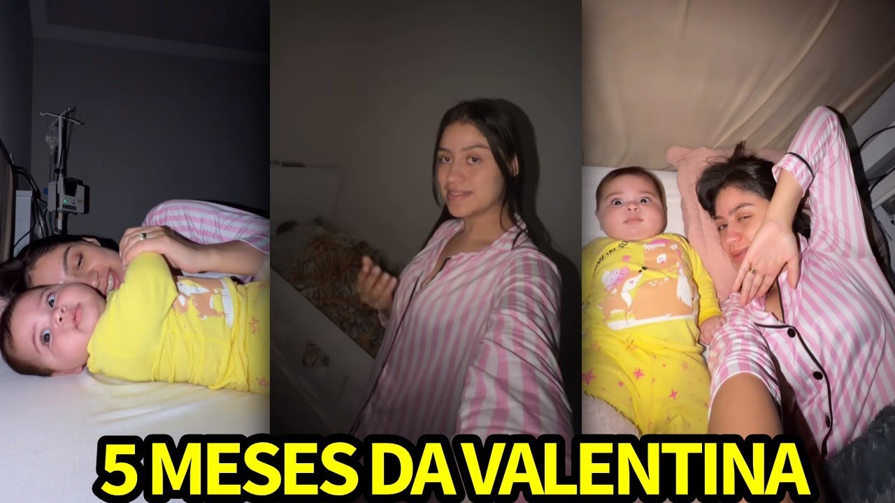  ANA VITÓRIA SE EMOCIONA COM VALENTINA, QUE COMPLETA 5 MESES, E REVELA NOITE DIFÍCIL COM HADASSA