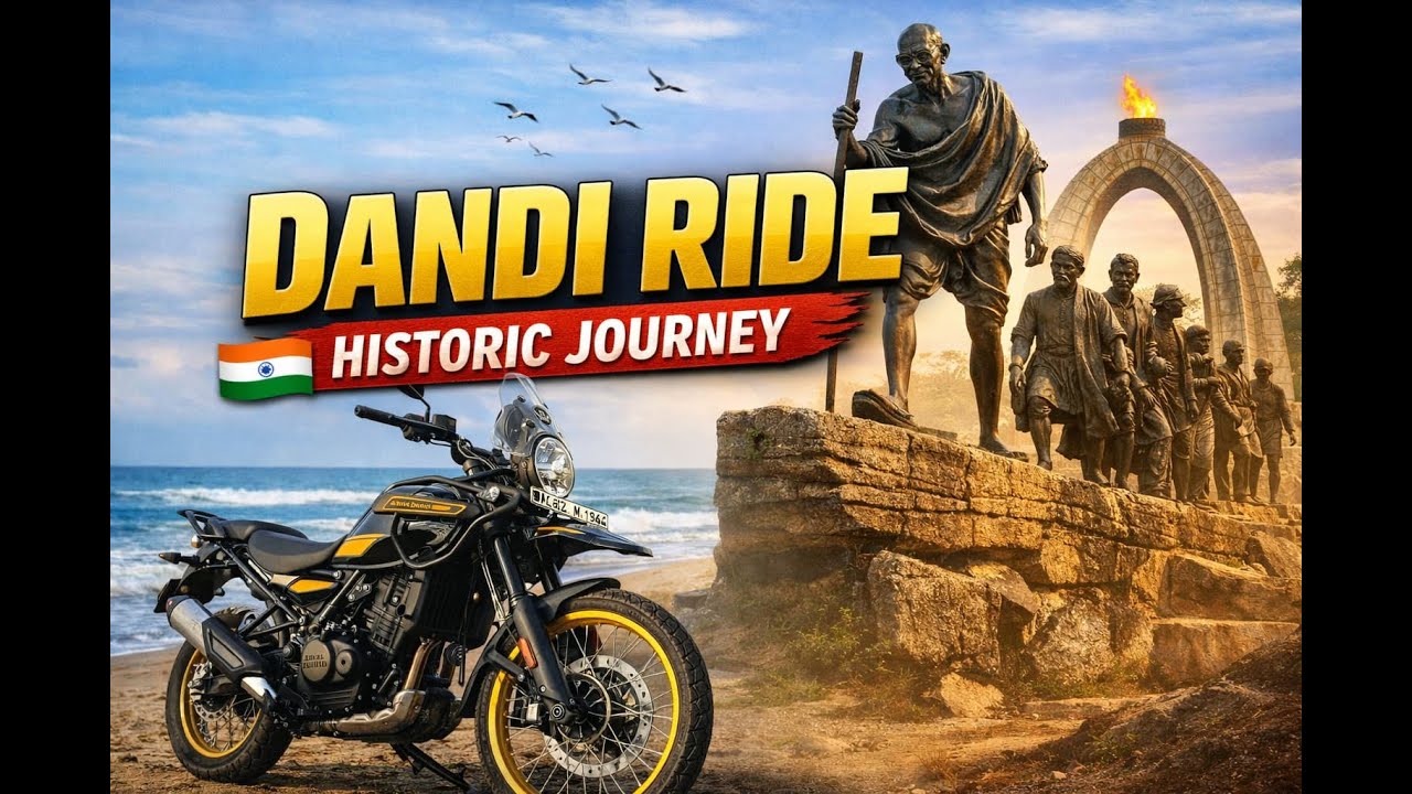 🌊🏍️ Moto Vlog | Dandi Beach Ride | Dandi March Historic Place 🇮🇳