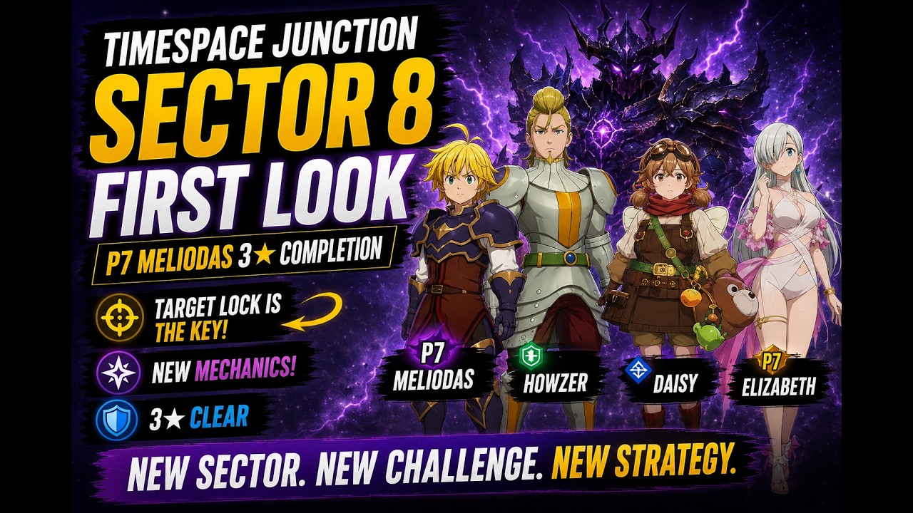 Timespace Junction Sector 8 | P7 Meliodas 3★ Clear | First Look
