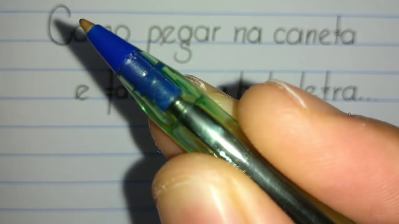 Como pegar na caneta e ter uma letra bonita