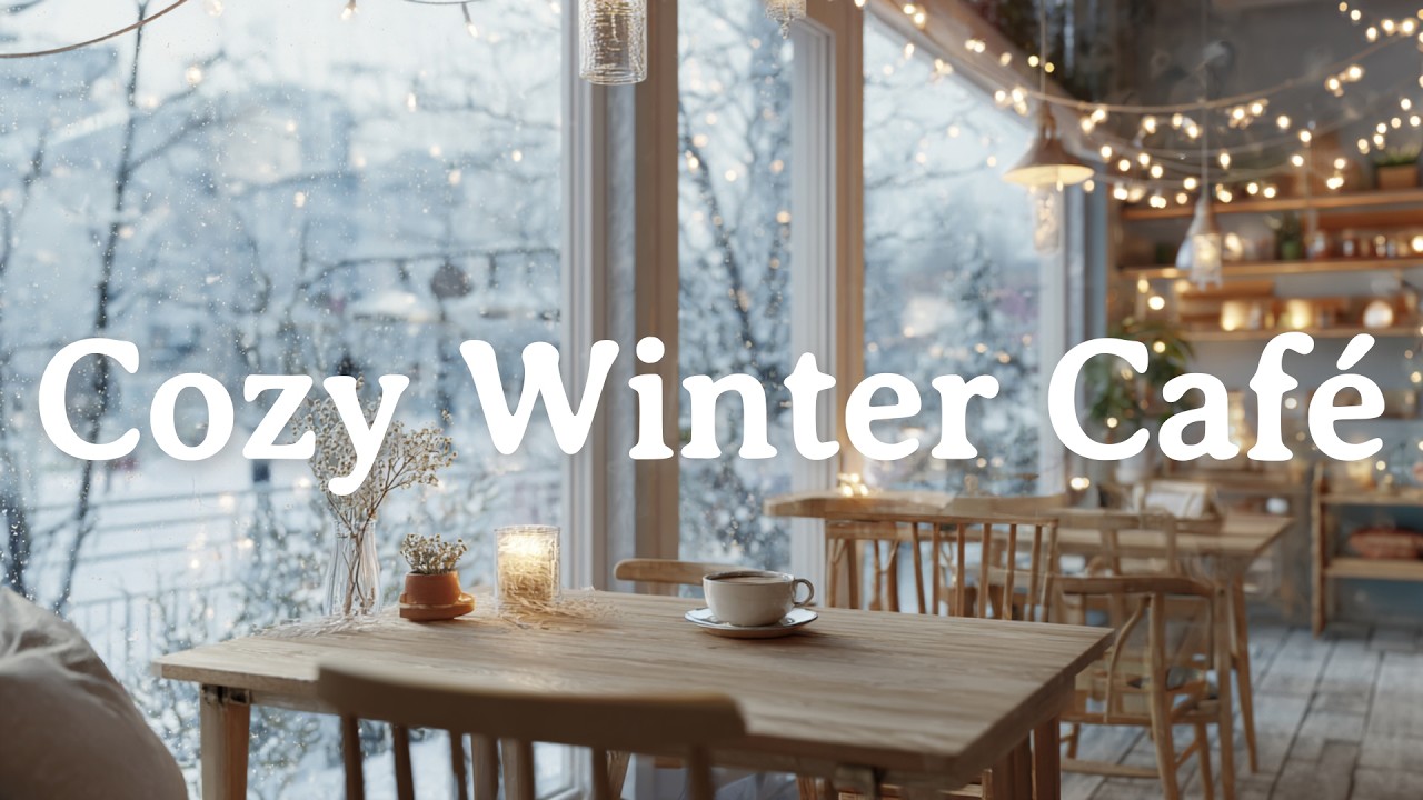 Cozy Winter Jazz Café ☕❄️ | Lo-Fi Jazzhop for Study & Relax (Warm & Calm)