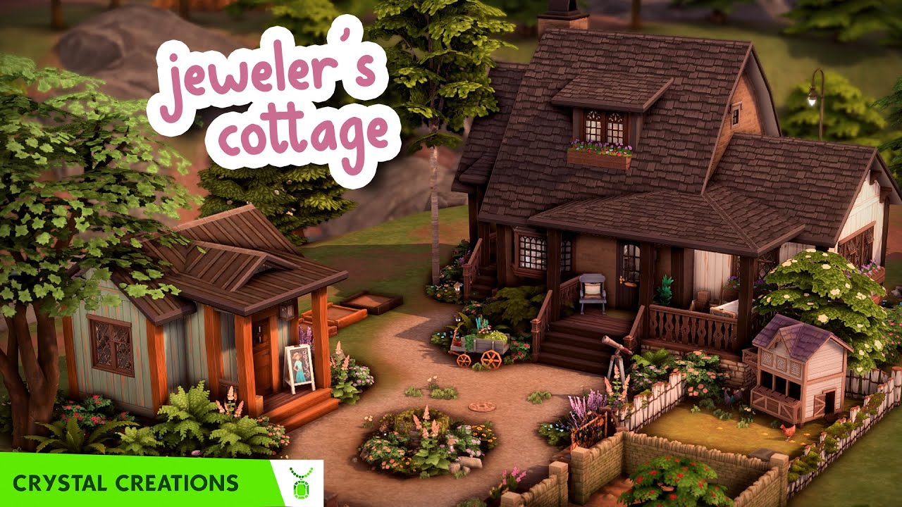 Домик ювелира 💍 || The Sims 4: Crystal Creations Скоростное строительство