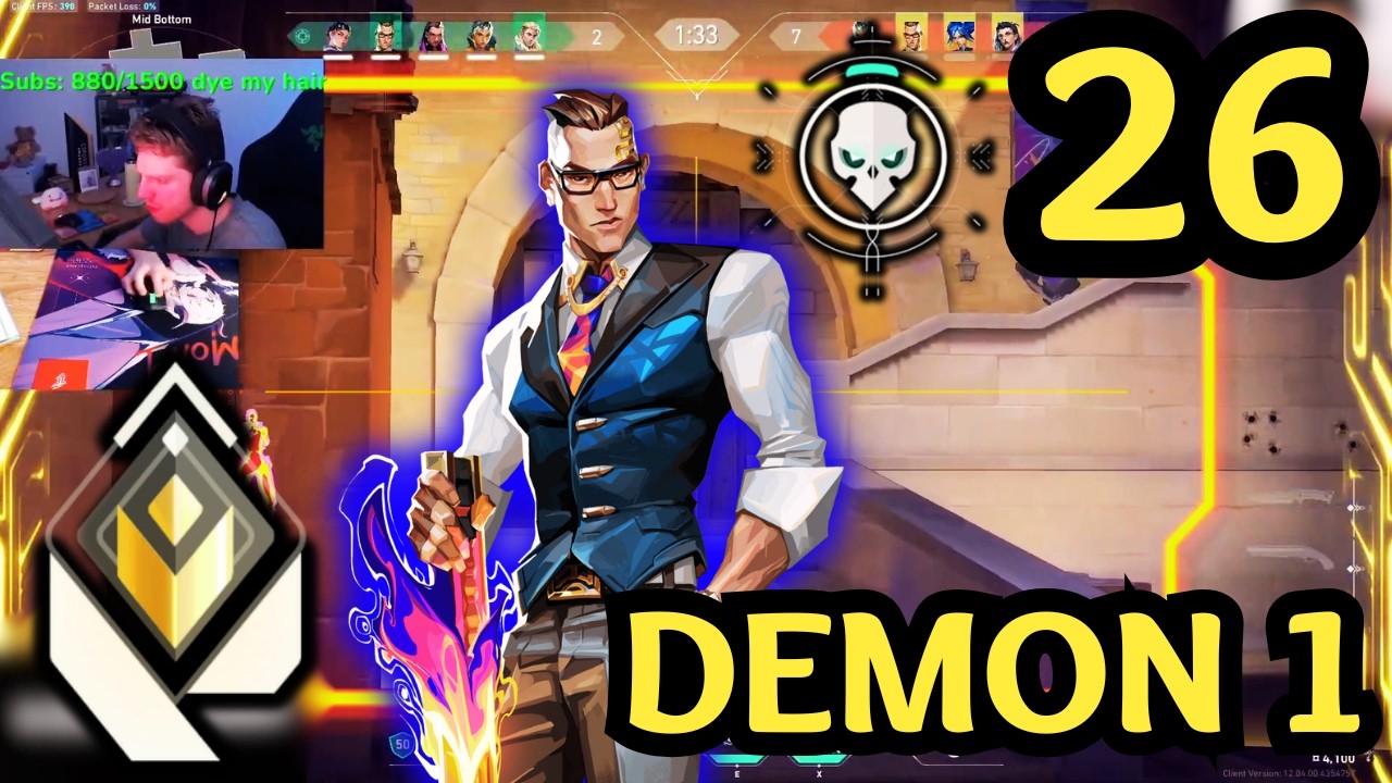 🔥 1v9 MVP LOSS ?! How DEMON1 Got 26 KILLS with CHAMBER on Corrode 🔥 Valorant VOD