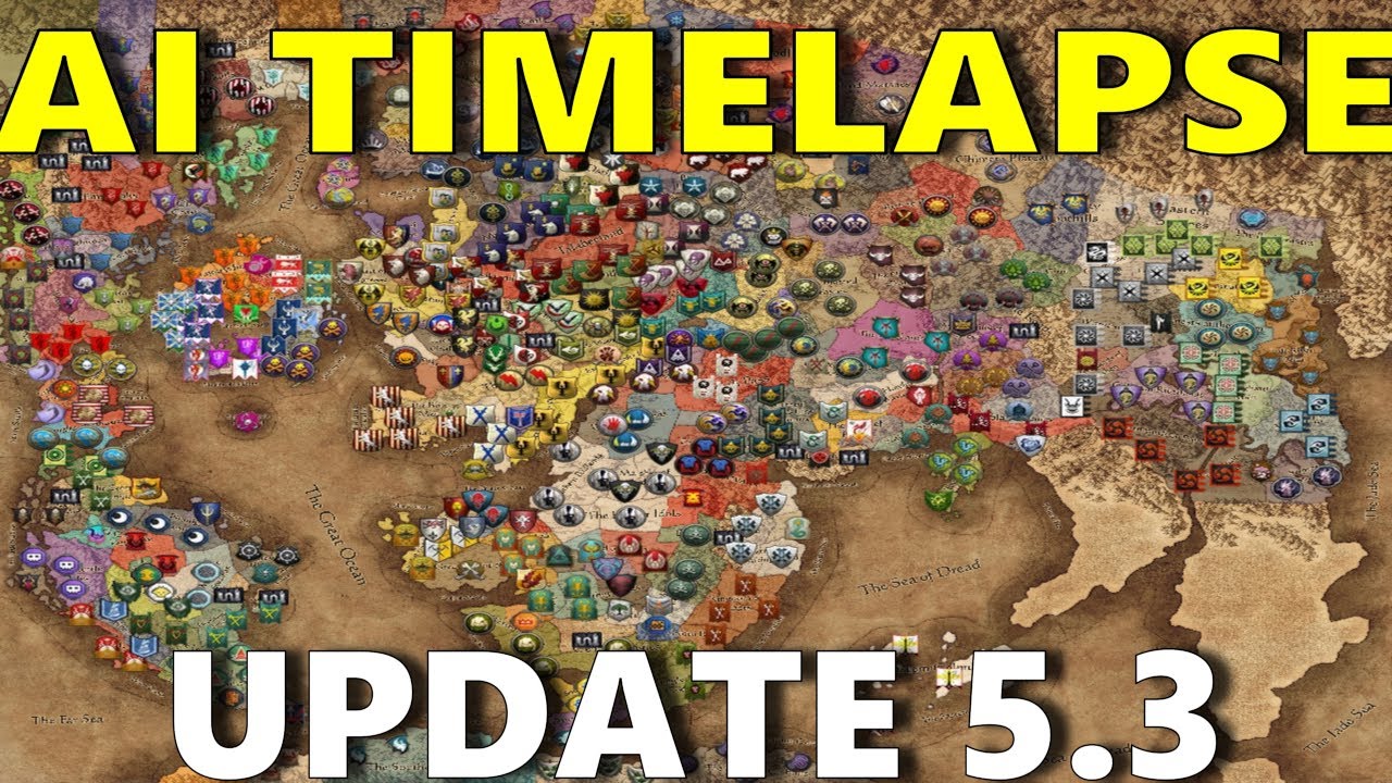 Warhammer 3 TW: 300 Turn AI Only Timelapse but its 5.3 update with new ogre update