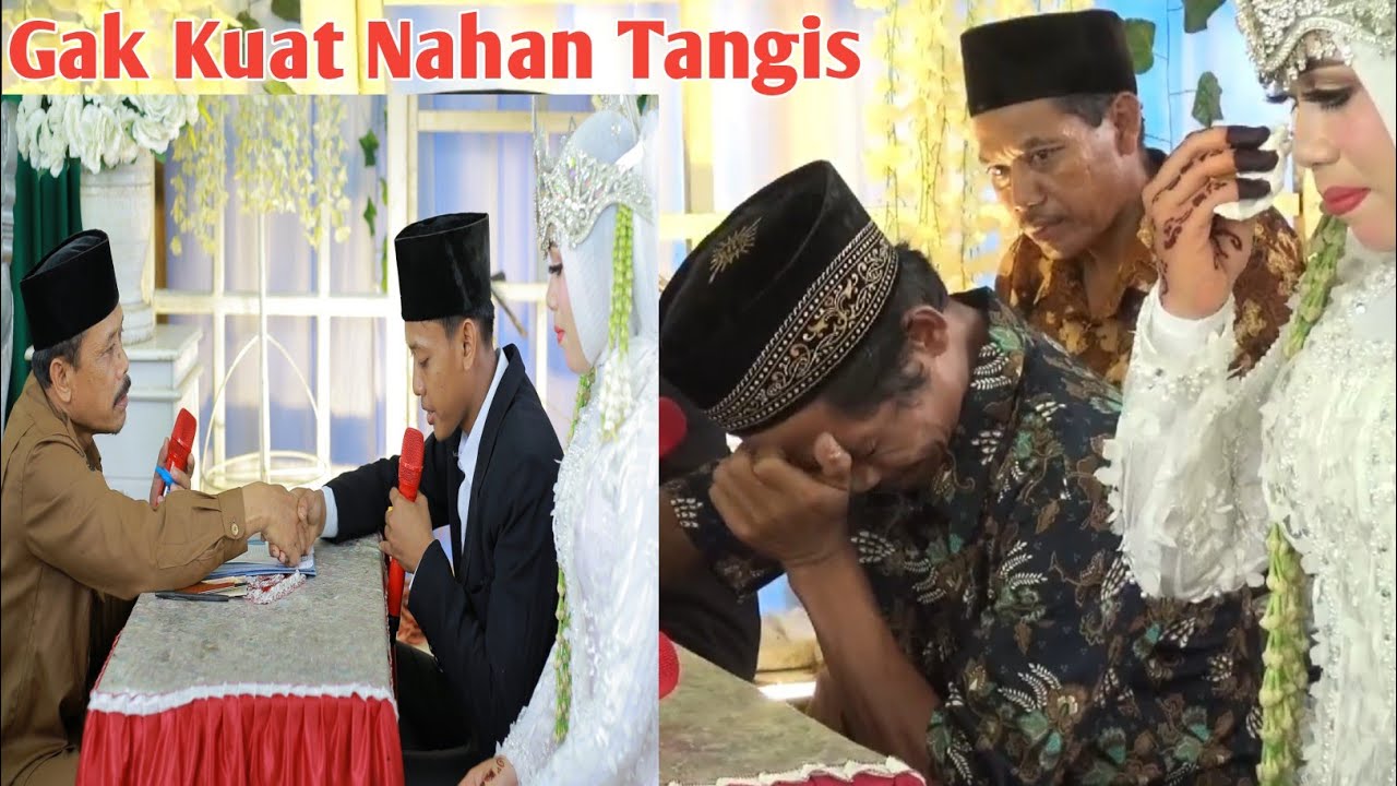 Ayahnya Tidak kuat Menahan Tangis...Akad Nikah SARI & KECIS