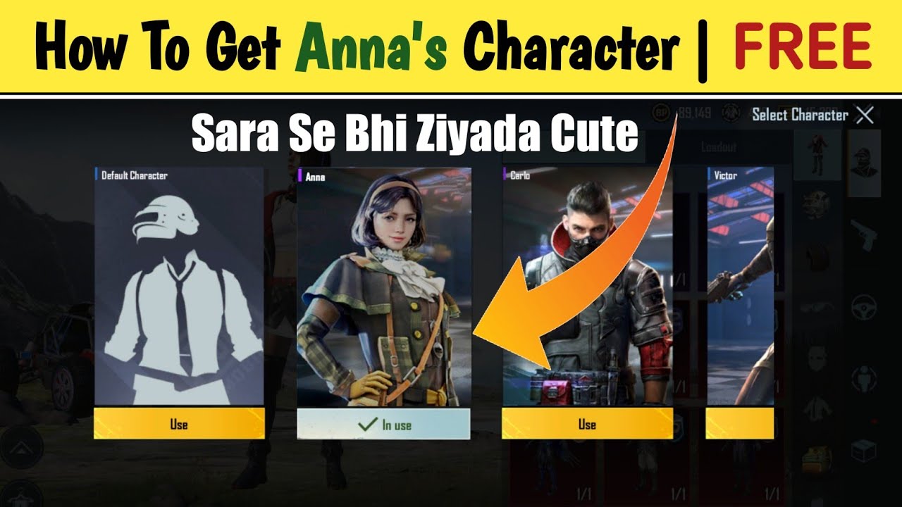 How To Get Free Anna Character In Pubg / Star Technical