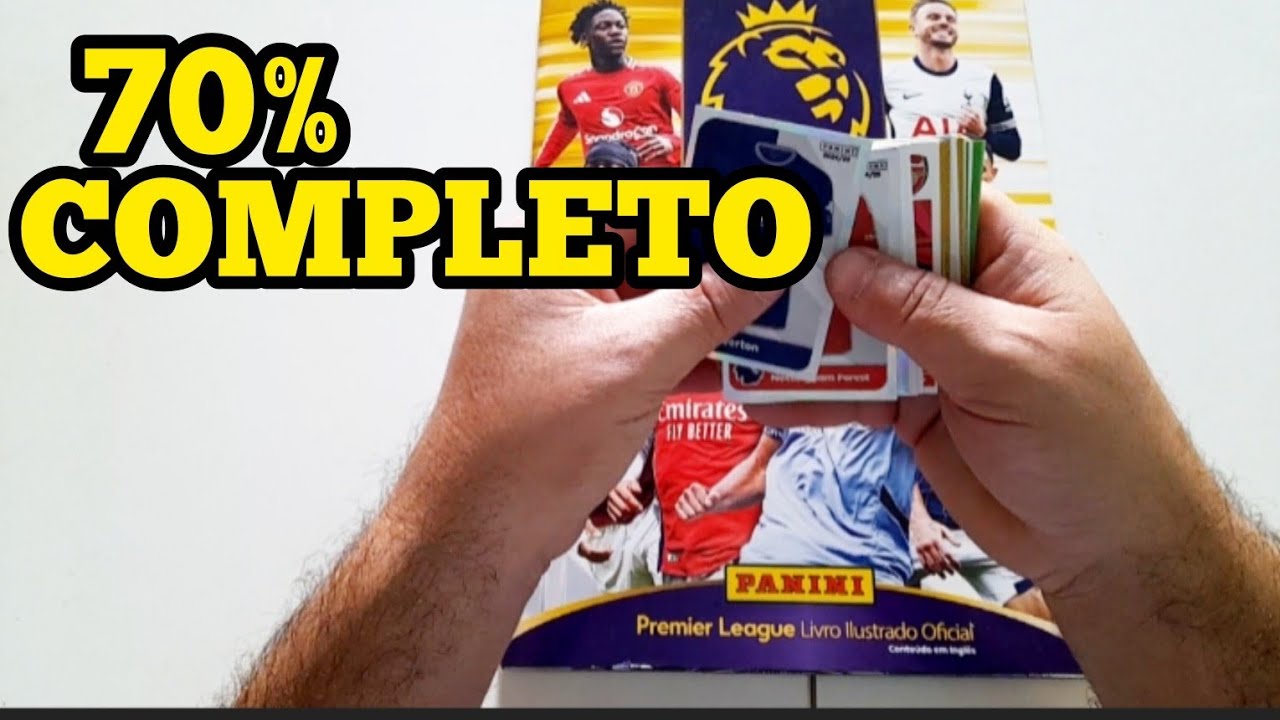 Cheguei a 70% do meu Álbum da Premier League 2025. #panini #premierleague 