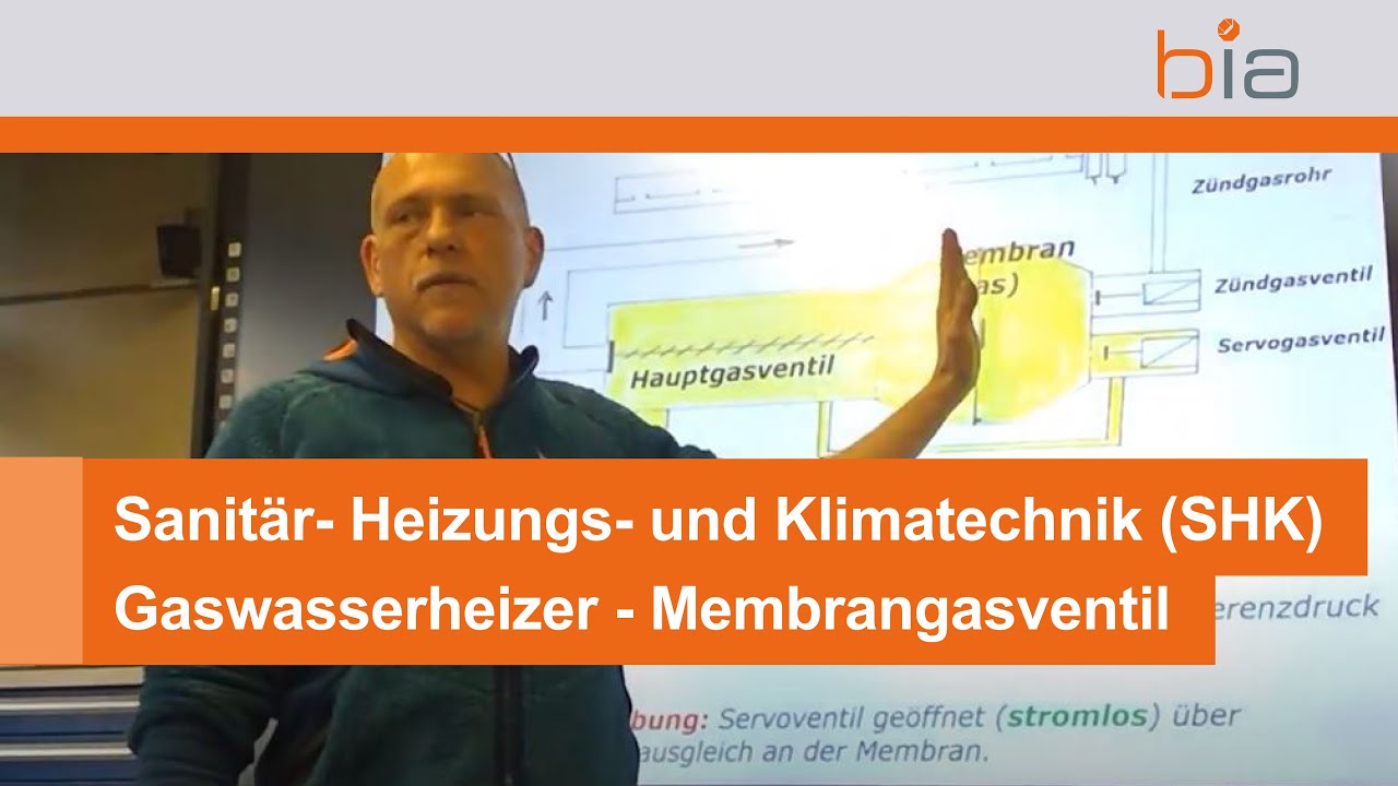 Sanitär- Heizungs- und Klimatechnik (SHK): Gaswasserheizer (GWH) -  Membrangasventil