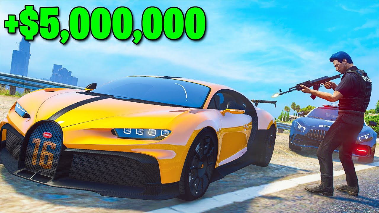 KRADNE SAMOCHODY JAKO FAKE POLICJANT w GTA 5!