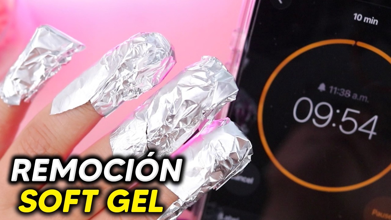 Cómo REMOVER uñas SOFT GEL - Fácil y Rápido (10 minutos)