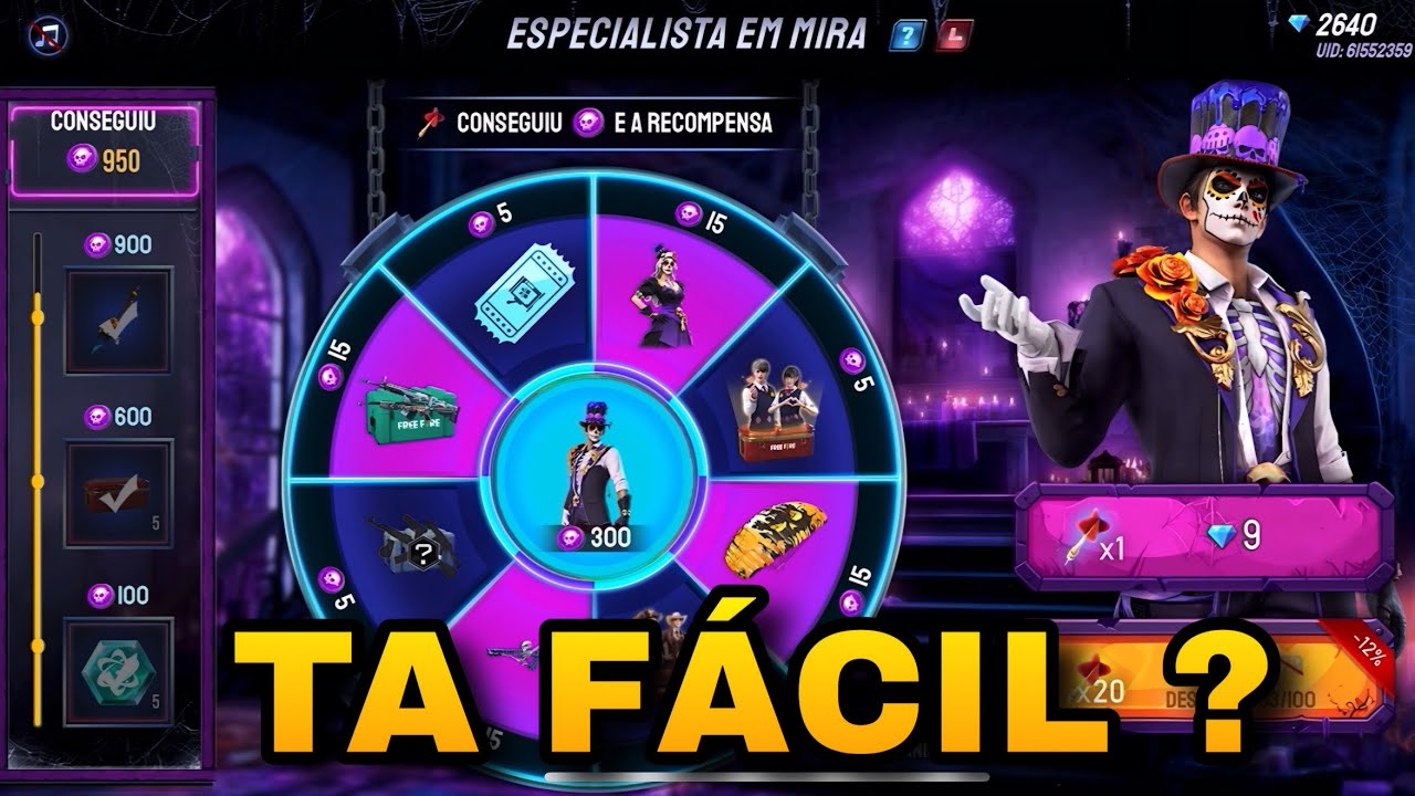TESTANDO O NOVO EVENTO ESPECIALISTA EM MIRA ! COMO ENTRAR NO EVENTO ? TÁ FACIL ? PEGUEI TUDO !