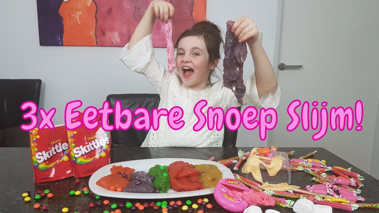 DIY - 3 Soorten Eetbare Snoep Slijm - Bibi (Nederlands)