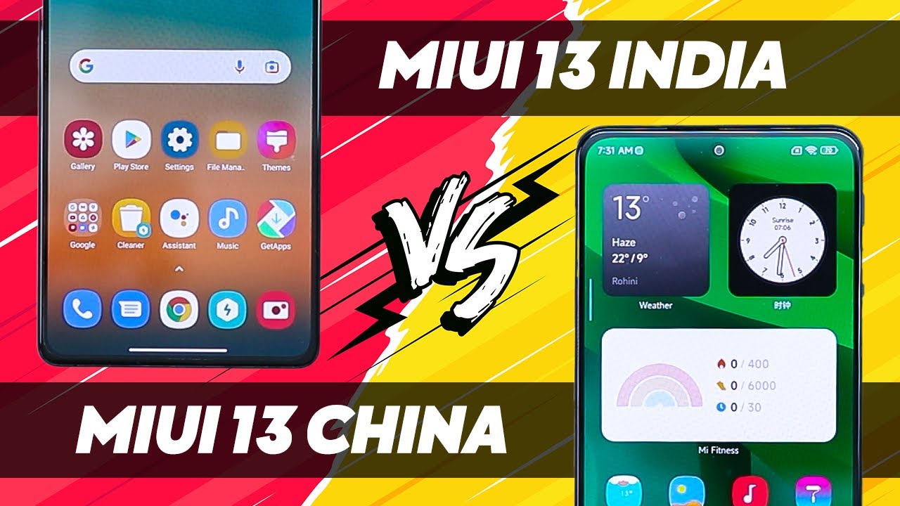 MIUI 13 INDIA Vs MIUI 13 CHINA.. Kaun Sa BEST Hai ? Side-by-side Comparison 🔥