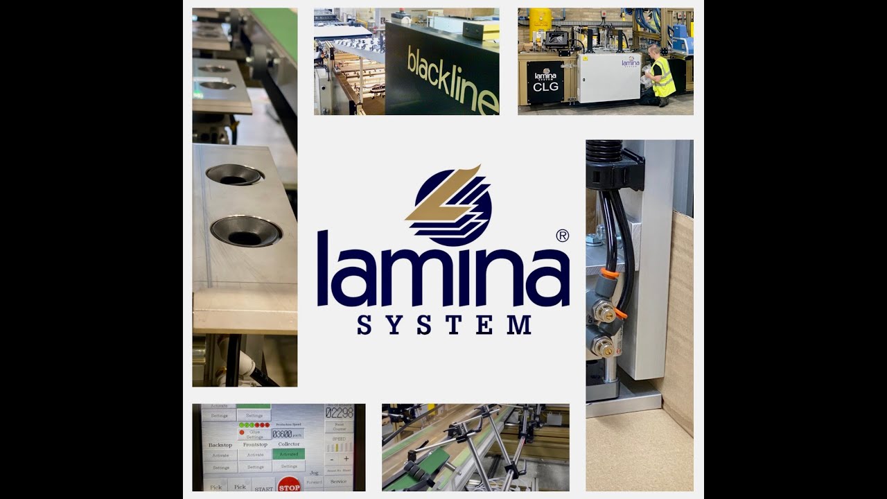 Lamina Folder Gluer for crash lock multi point carton gluing.