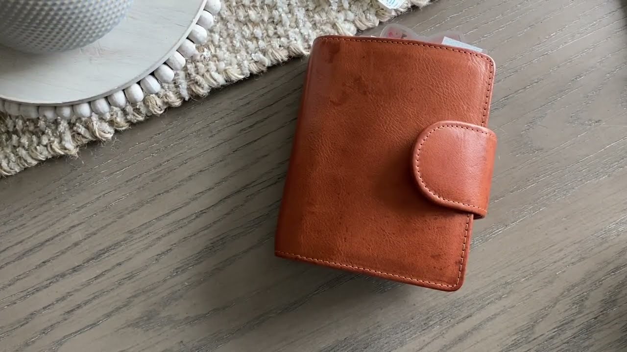 Pocket Ring Vanderspek || Janet Leather Brown || New pocket planner flip