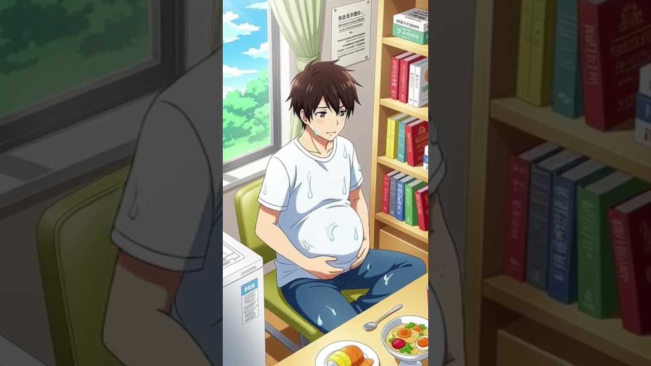 who left him like this?  #mpreg #animation #malepregnancy