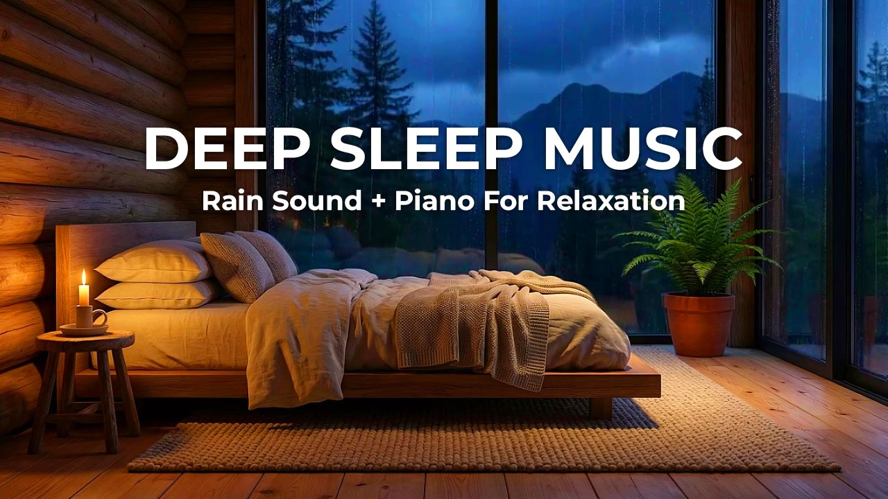 Fast Sleep Solution 🌙 Rain & Piano Music for Deep Sleep, Calm Mind, and Relaxation
