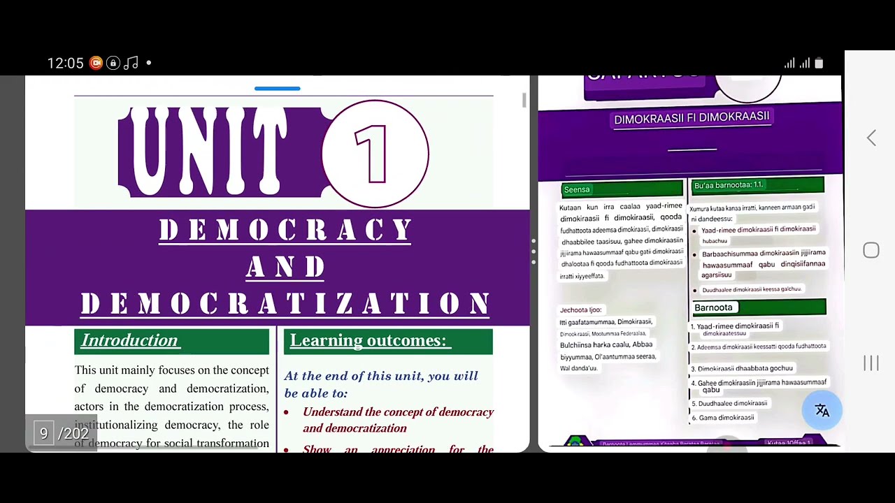 Citizenship Grade 10 Unit 1 AFAAN OROMOOTIN!