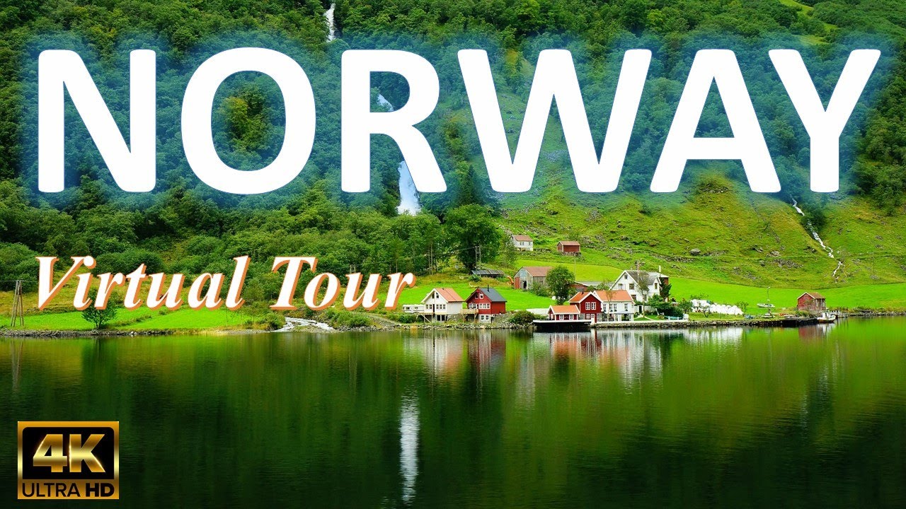 Norway virtual tour 4K | Fjord, Oslo | Relaxing music