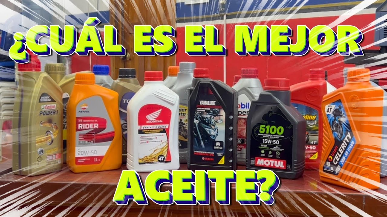 ¿CUAL es el MEJOR ACEITE para mi moto?