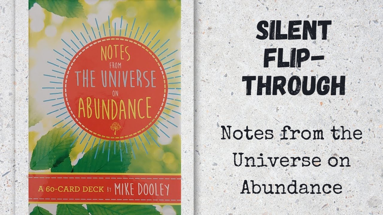 Notes from the Universe on Abundance | Silent Flip-Through