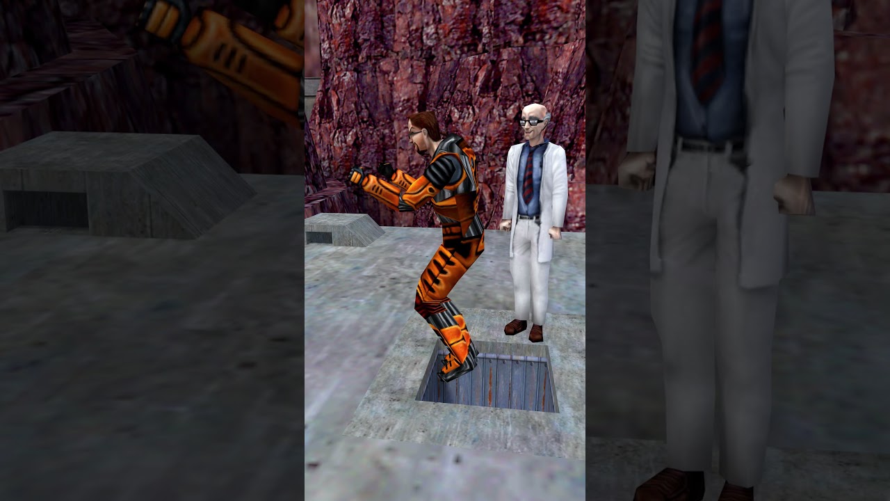 Fellow Scientists shows off a funny thing 🦘🤣  / Half-Life #shorts #memes #animation