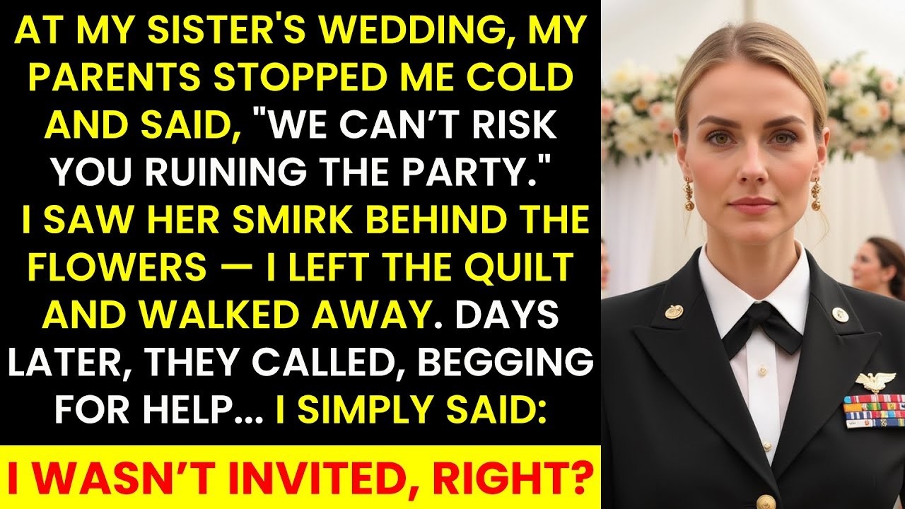 At My Sister&rsquo;s Wedding, My Parents Stopped Me Cold &mdash; &ldquo;We Can&rsquo;t Risk You Ruining the Party&rdquo;