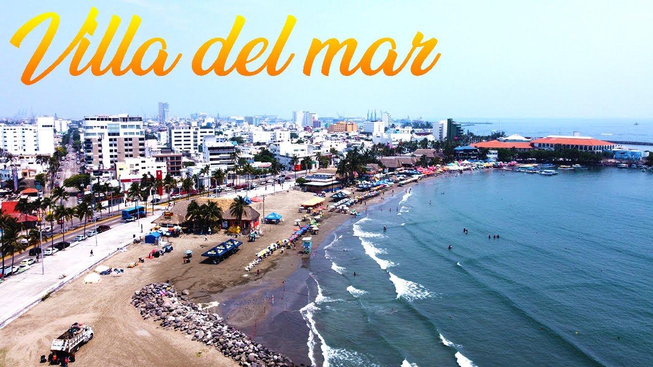 veracruz y la playa villa del mar en el malecon