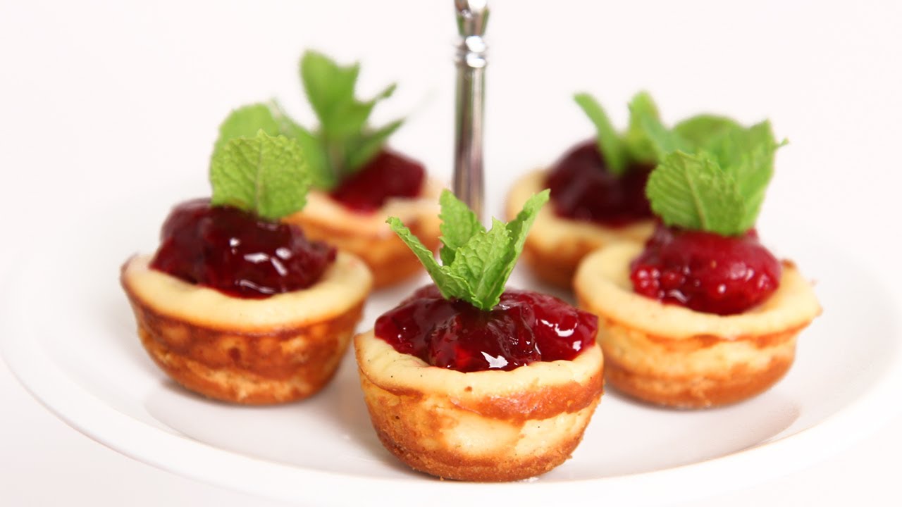 Mini Cherry Cheesecake Recipe - Laura Vitale - Laura in the Kitchen Episode 622