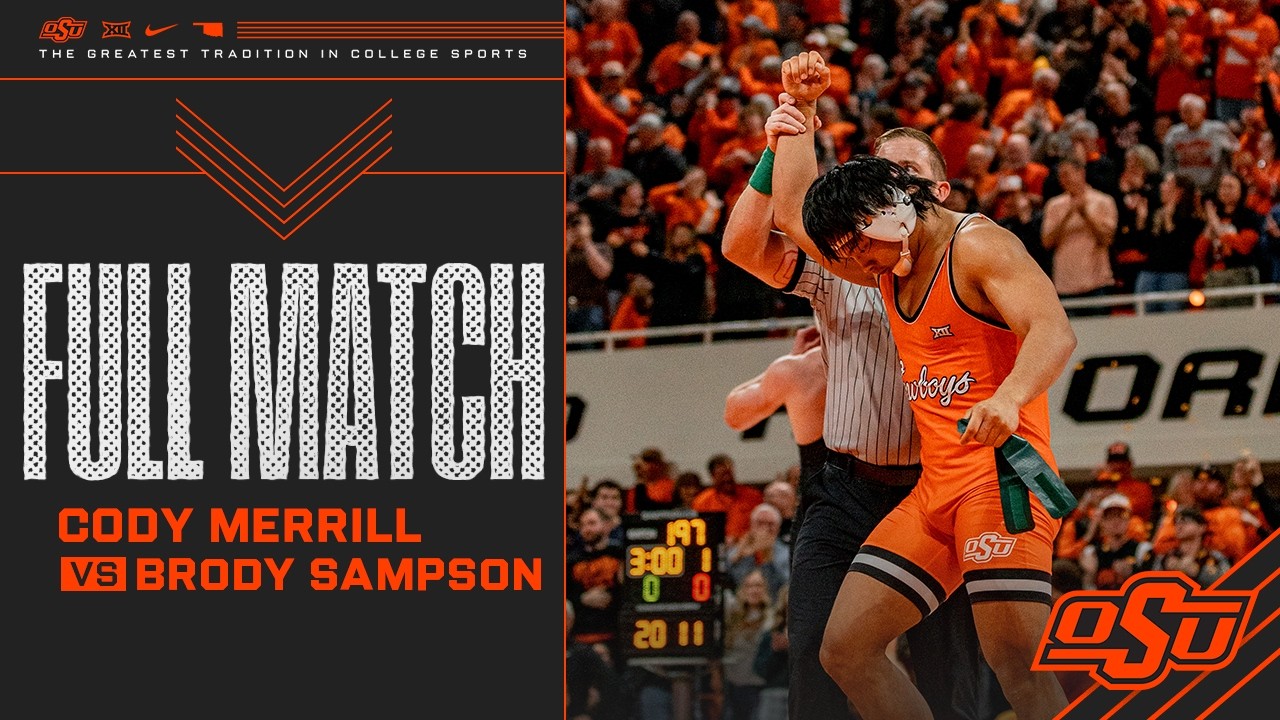 Cody Merrill PINS Brody Sampson - Oklahoma State Wrestling (02/22/26)