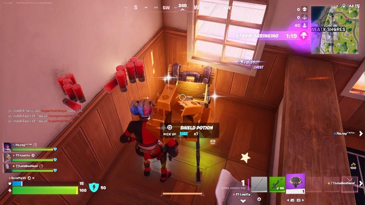 Fortnite Rebirth Harley quinn Gameplay❤️❤️