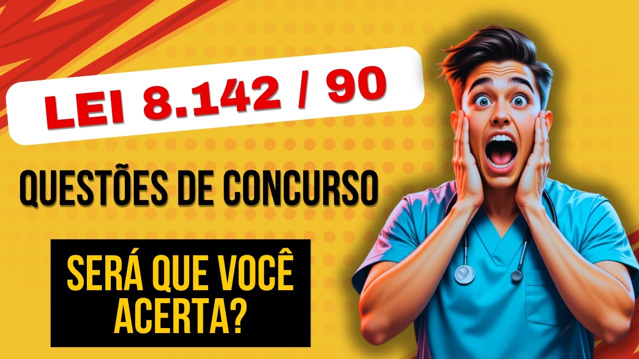 Lei 8142/90 em Questões Cai em TODAS as Provas de Enfermagem e Concurso e SUS.