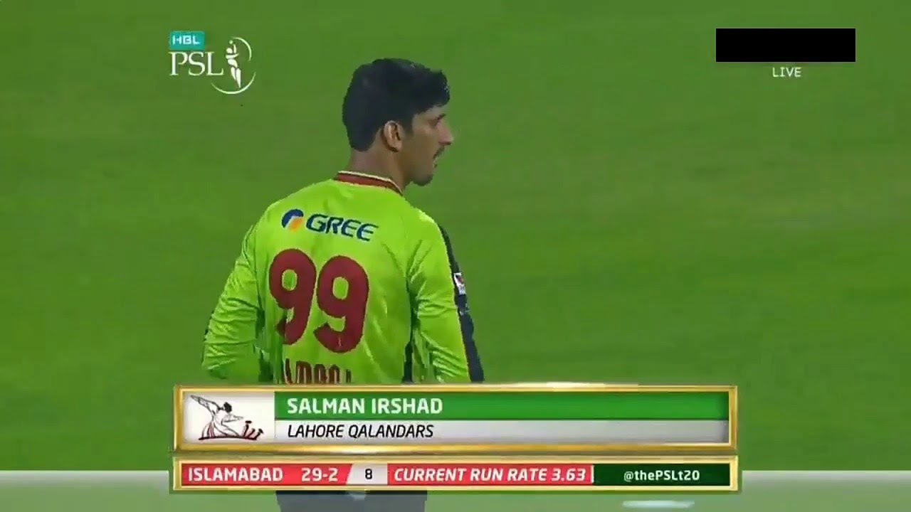 Salman Irshad - Ist over In PSL