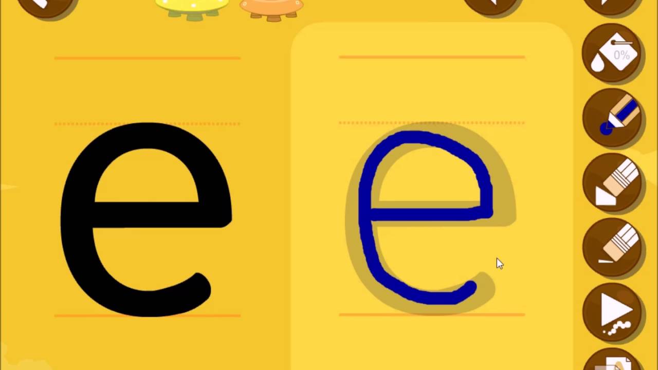app APRENDER A LEER 1 CON GRIN escribir letras minúscula VOCALES GRATIS