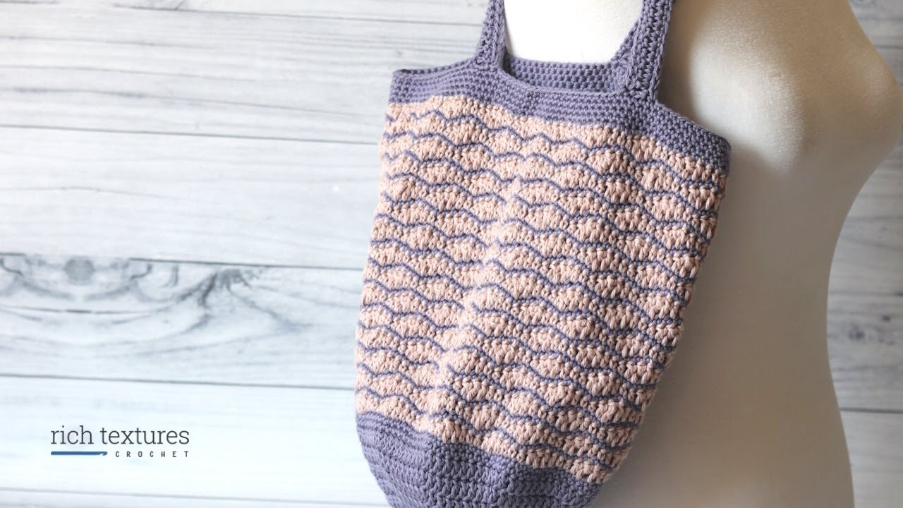 Making Waves Market Bag Crochet Pattern