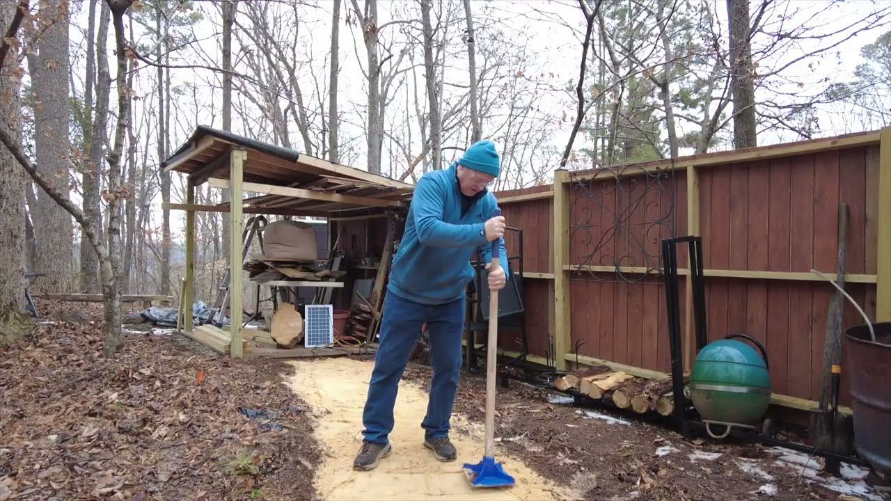 Building Back Shed Pathway