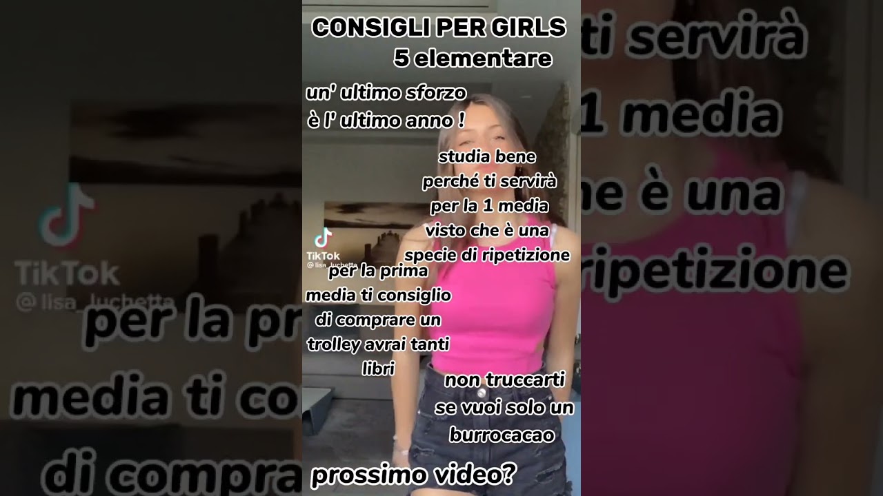 Consigli per girls 5 elementare