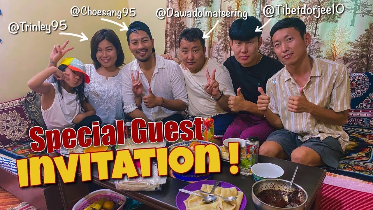 Inviting frist time || Choesang95 his wife || TibetDorjee& tsering for Lunch🥘 | Tibetan Vlogger