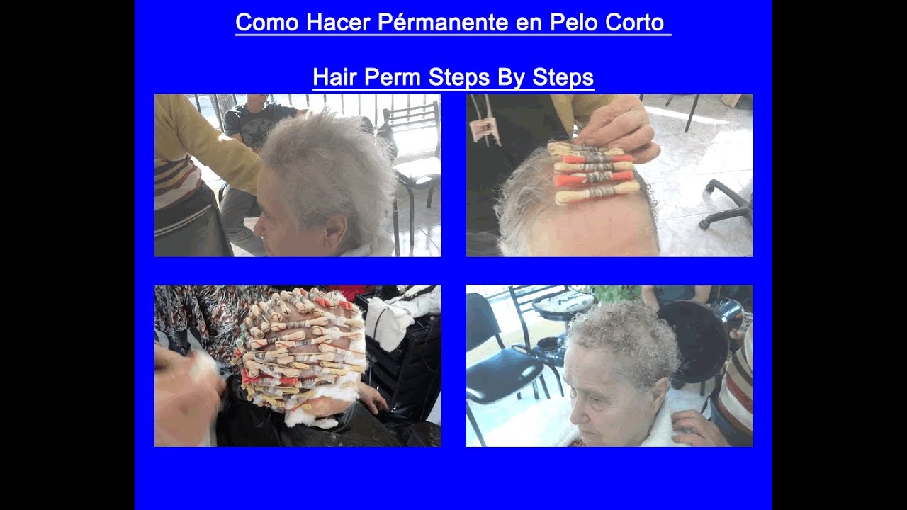 Como Hacer Pérmanente en Pelo Corto - Hair Perm Steps By Steps